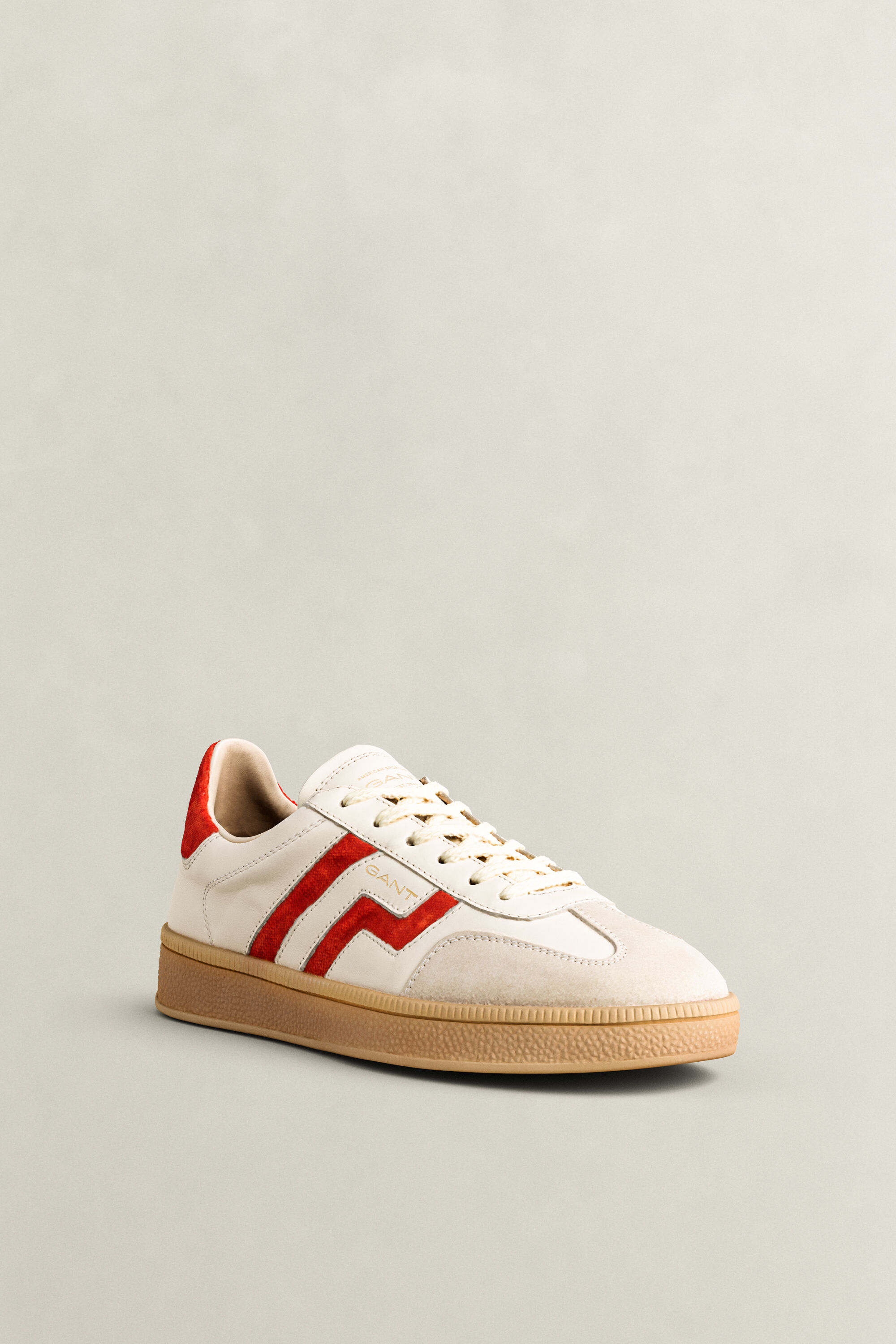 Cuzima Leather Suede Sneakers — BRIGHT RED