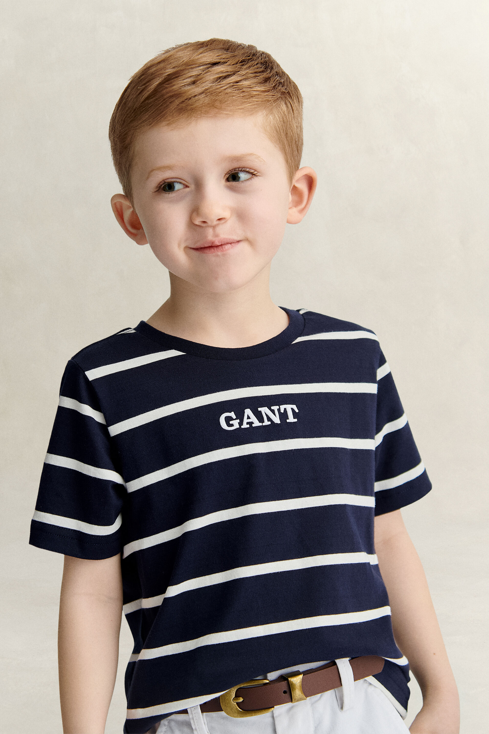 Boys Striped Graphic T-Shirt