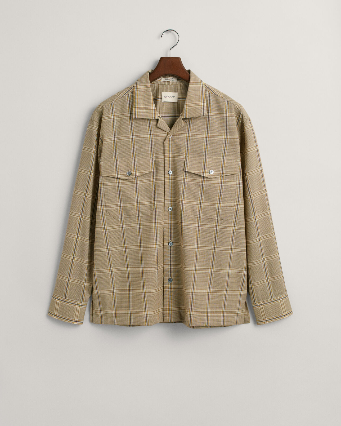 Relaxed Fit Wool Checked Shirt