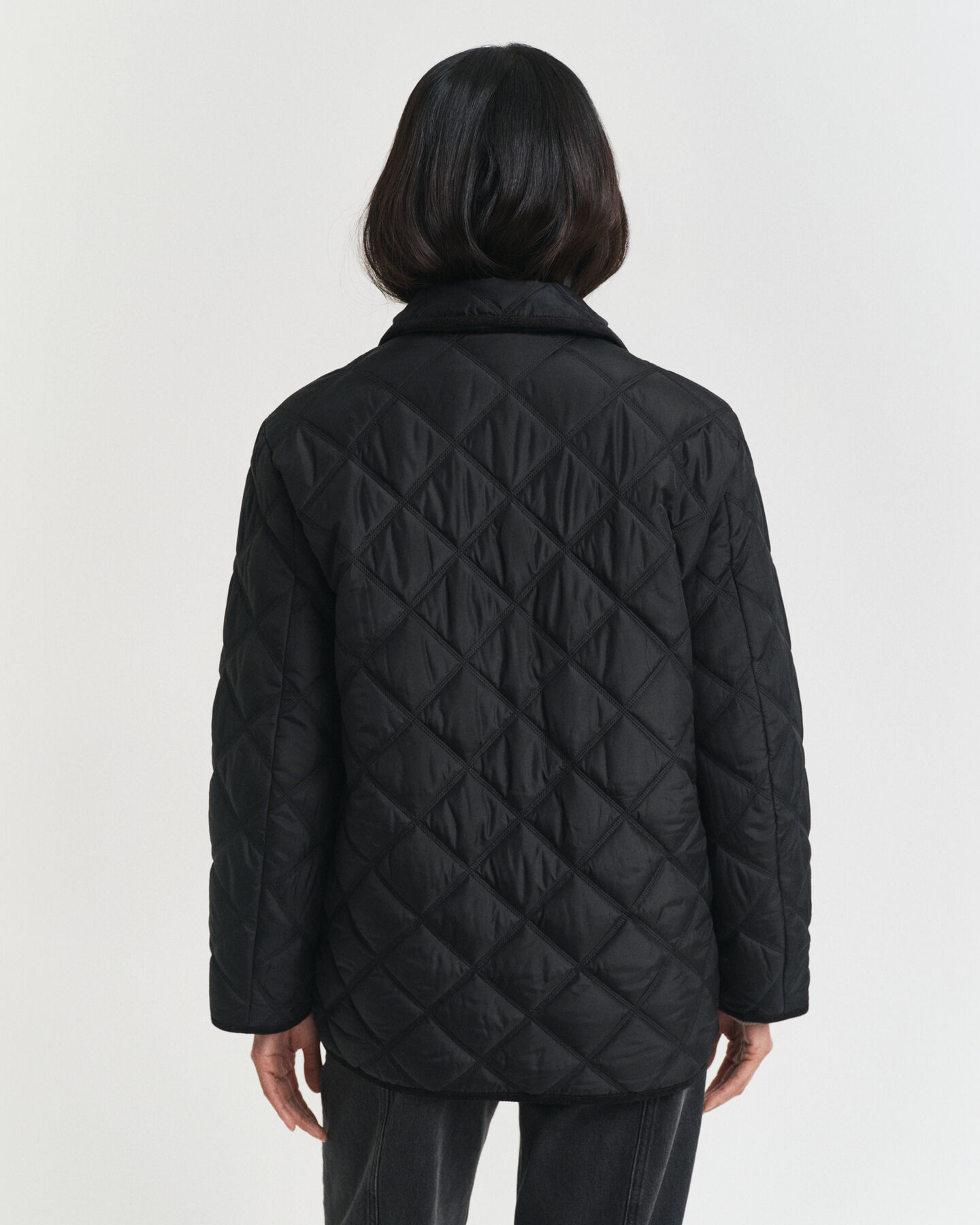 Quilted Corduroy Trim Jacket