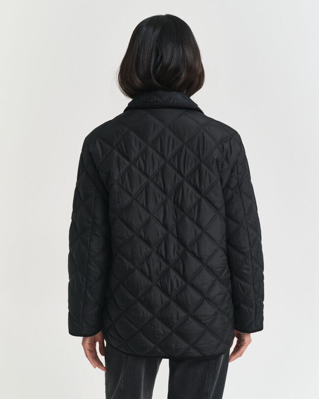 Quilted Corduroy Trim Jacket