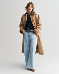 Leather Collar Car Coat