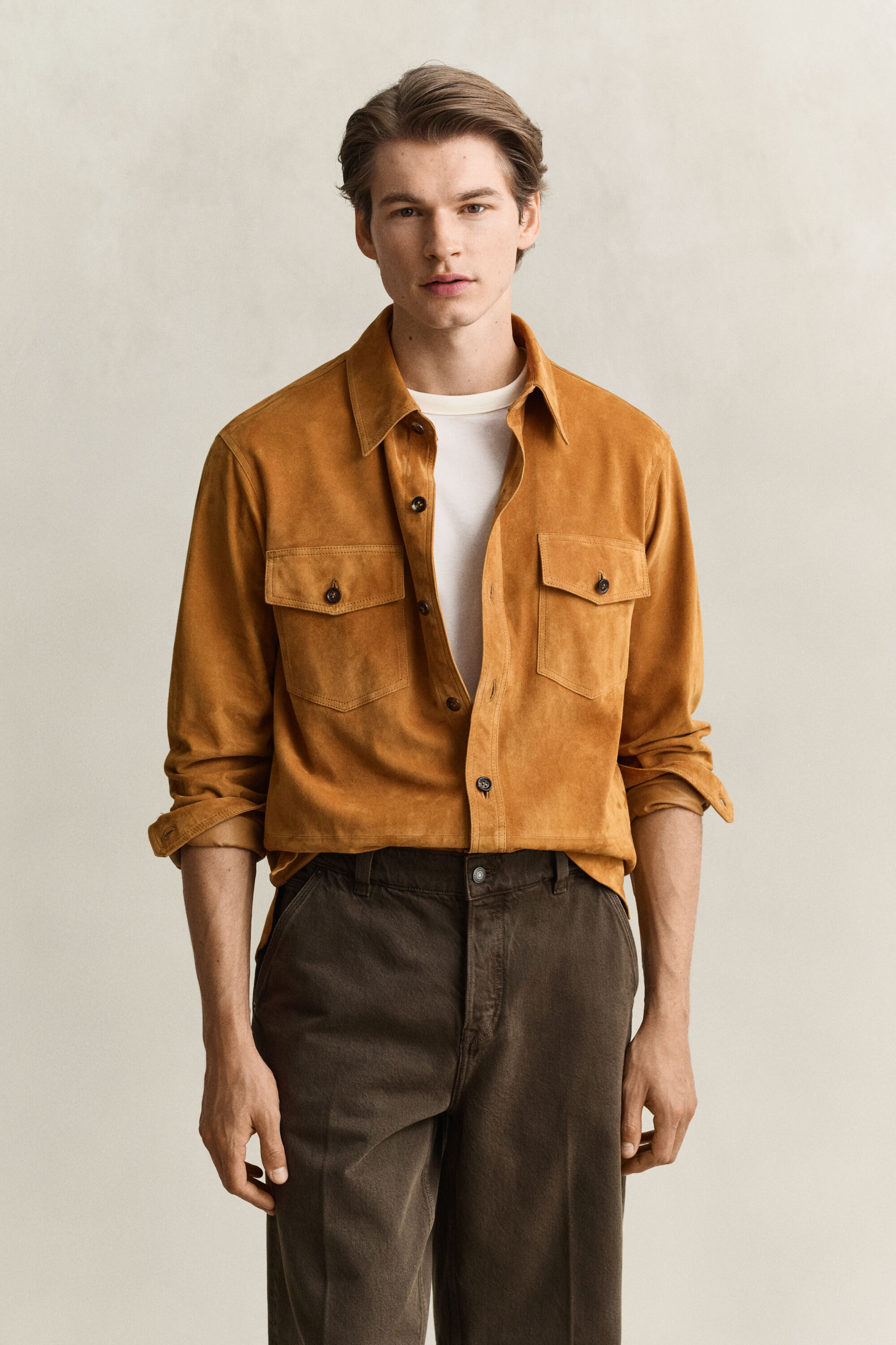 Suede Overshirt