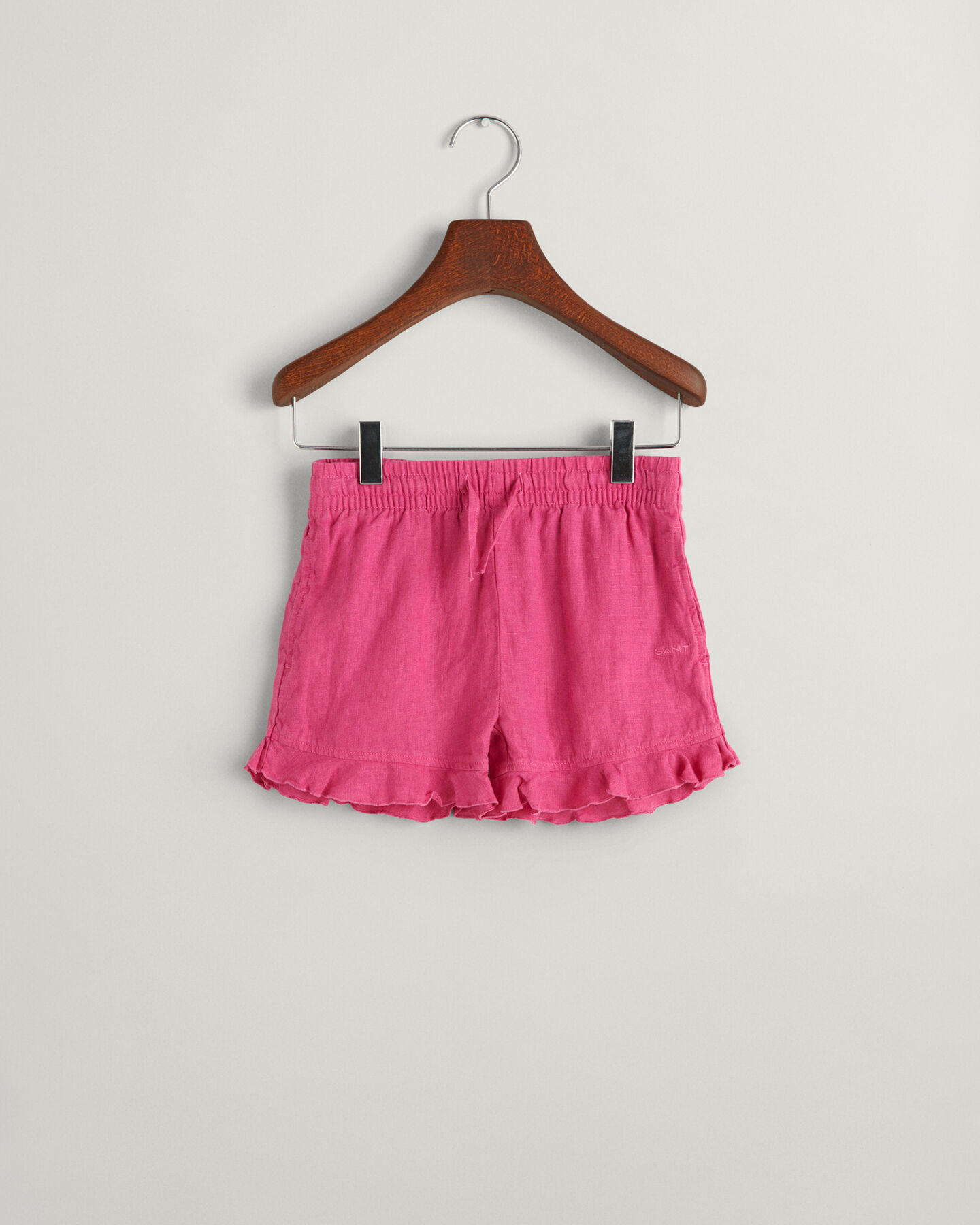 Girls Frilly Linen Shorts