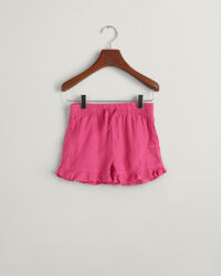 Girls Frilly Linen Shorts