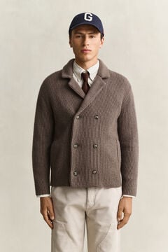Knitted Blazer Cardigan — FADED TAUPE 6