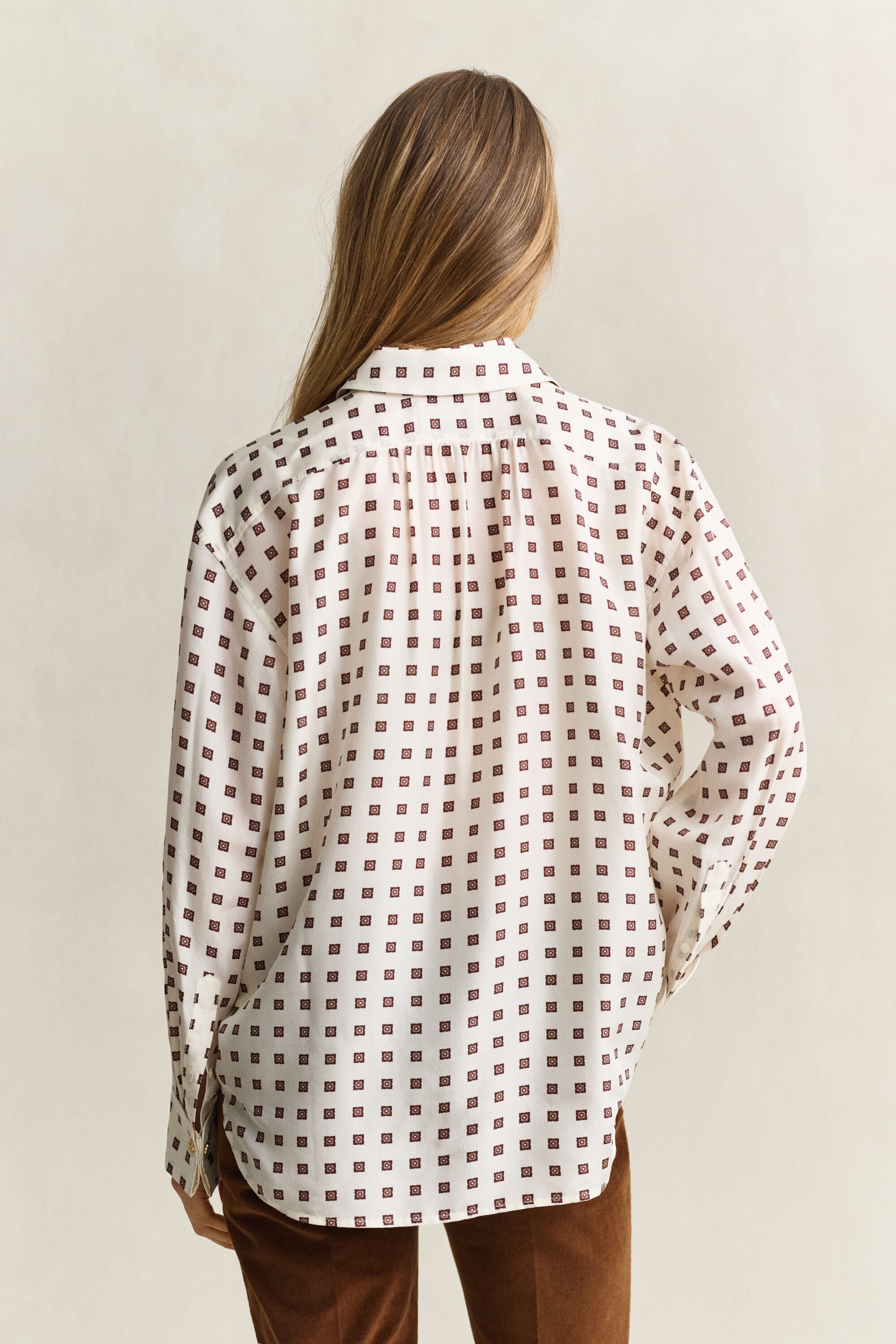 Habotai Silk Blouse — EGGSHELL