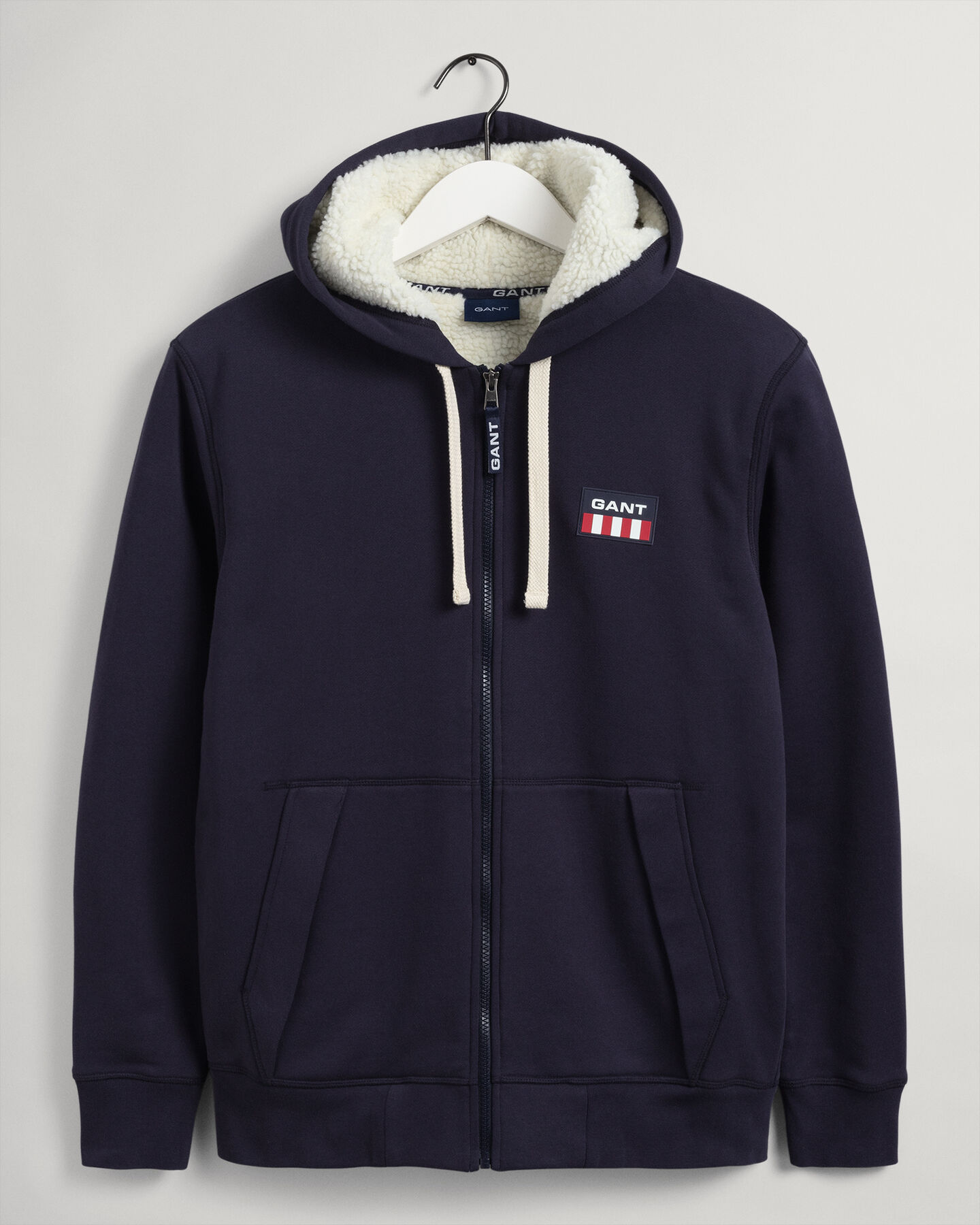 Sherpa Fleece Zip Sweat Hoodie