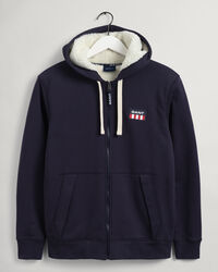 Sherpa Fleece Zip Sweat Hoodie