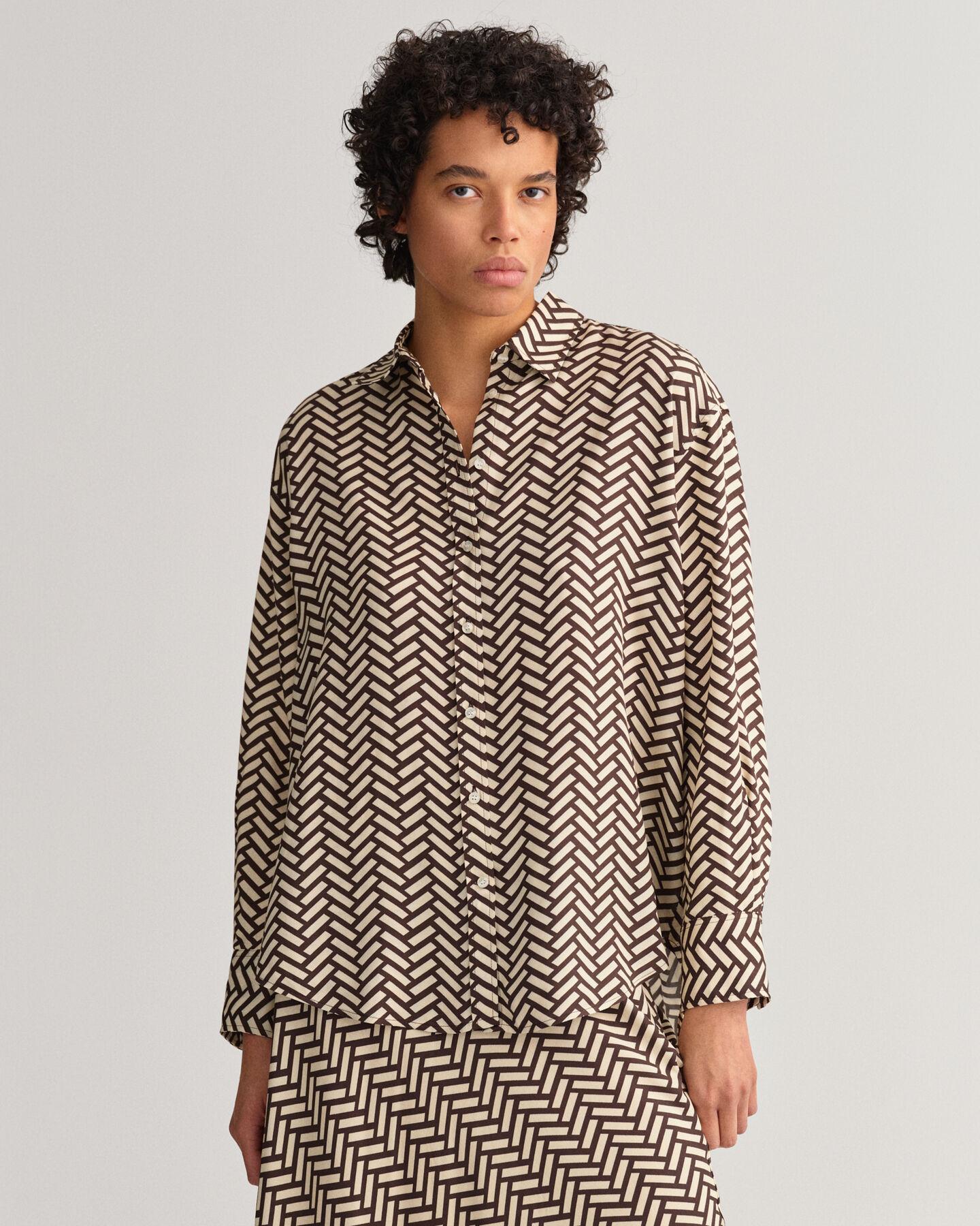 Relaxed Fit Geometric Shirt