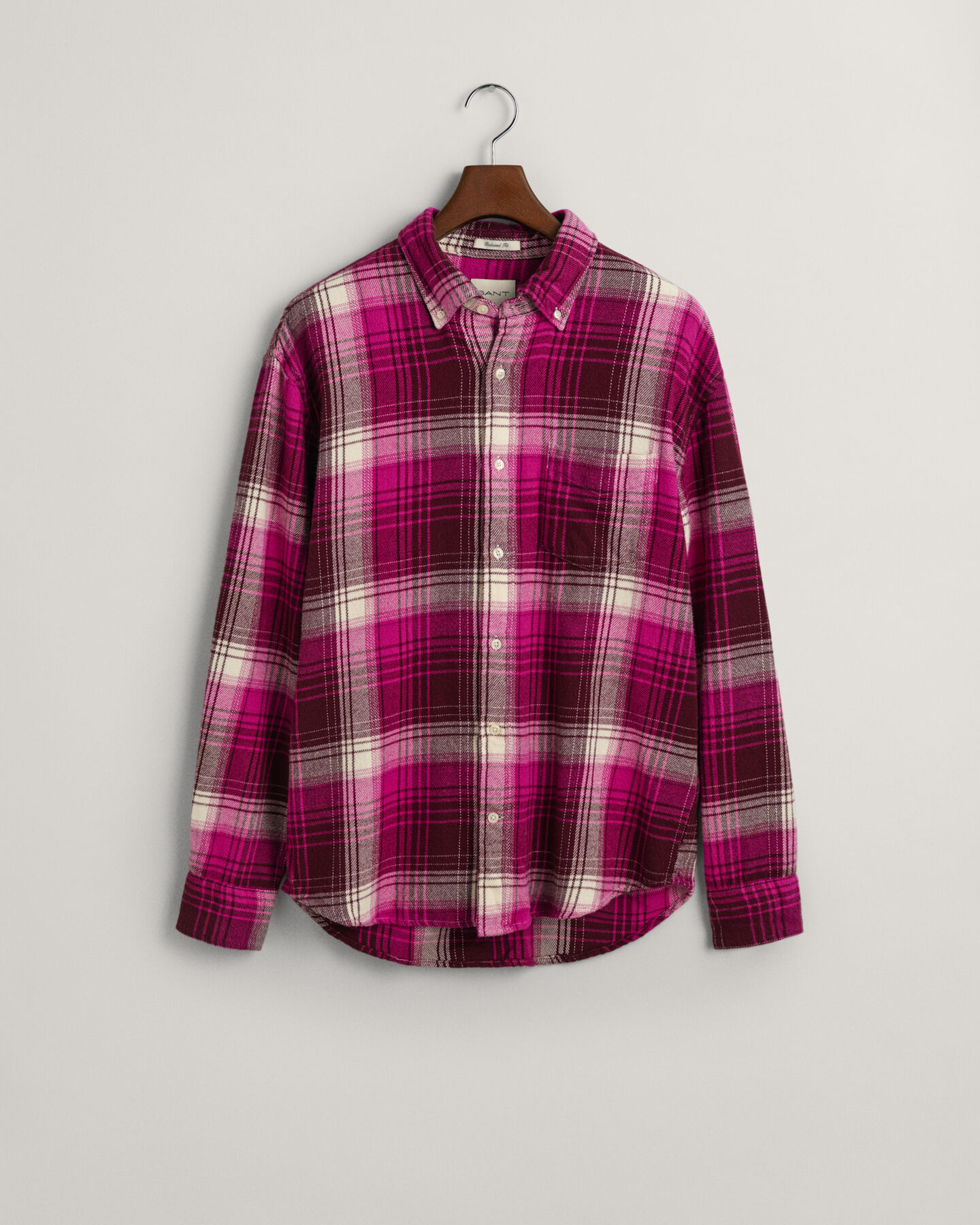 Relaxed Fit Checked Heavy Flannel Shirt