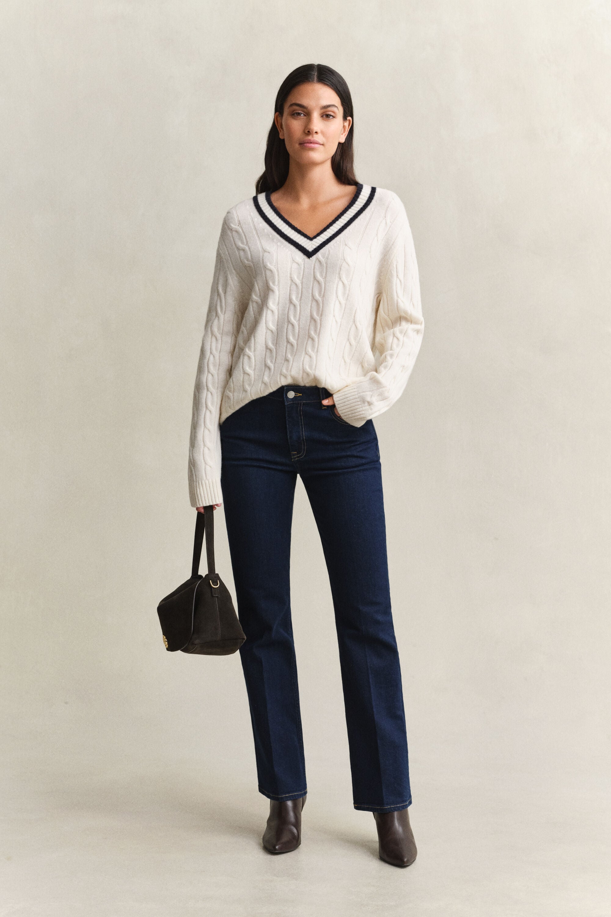 Merino Wool Cable Knit Sweater
