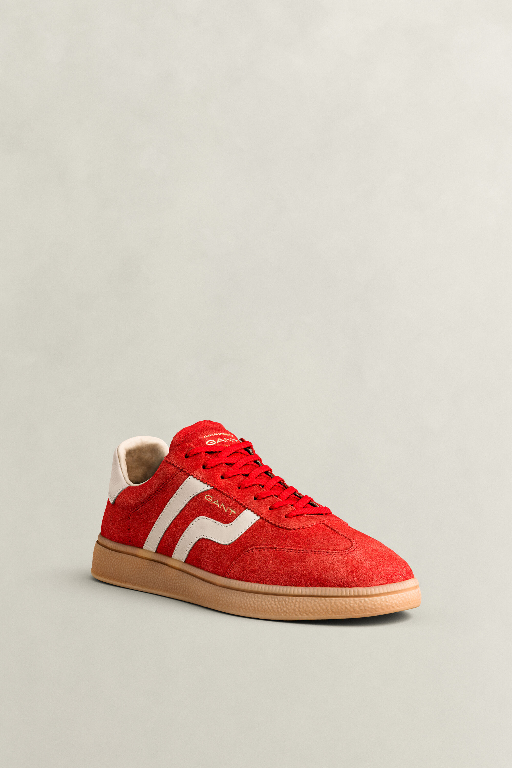 Cuzmo Suede Sneakers — BRICK RED