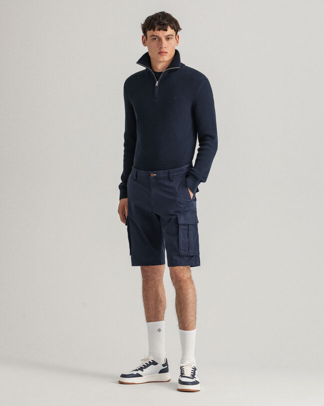 Relaxed Fit Twill Cargo Shorts