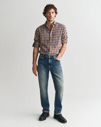 Regular Fit Checked Light Twill Shirt