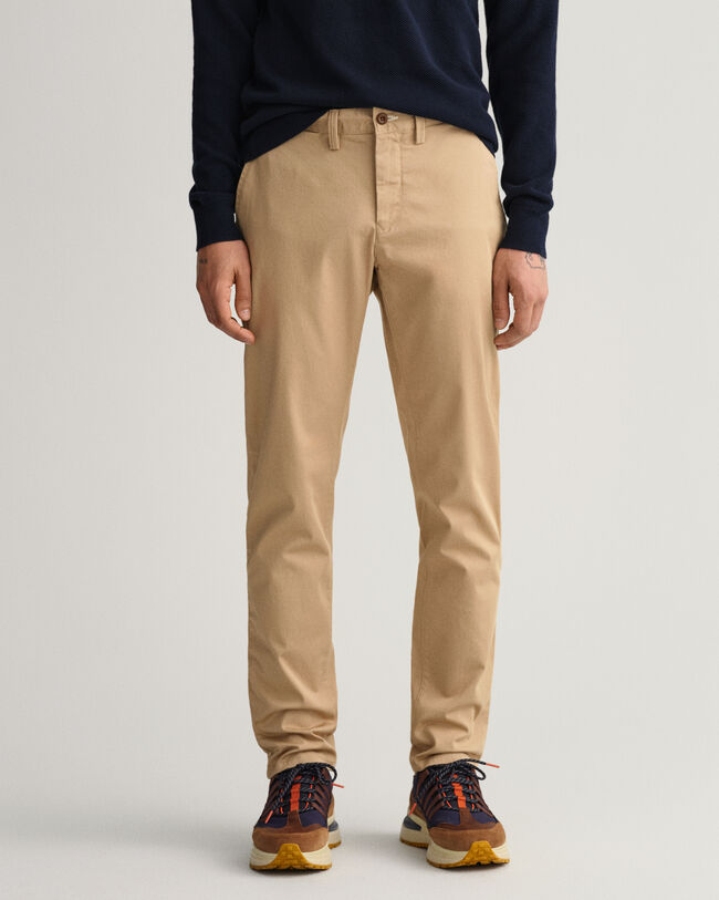 Hallden Slim Fit Twill Chinos
