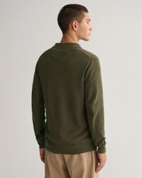 Cotton Piqu&eacute; Polo Sweater