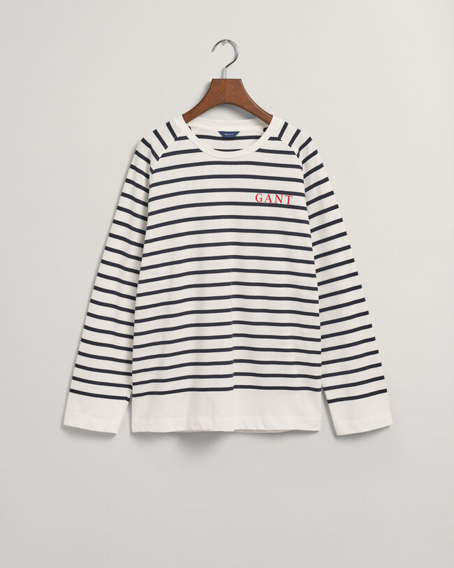 Logo Striped Long Sleeve T-Shirt