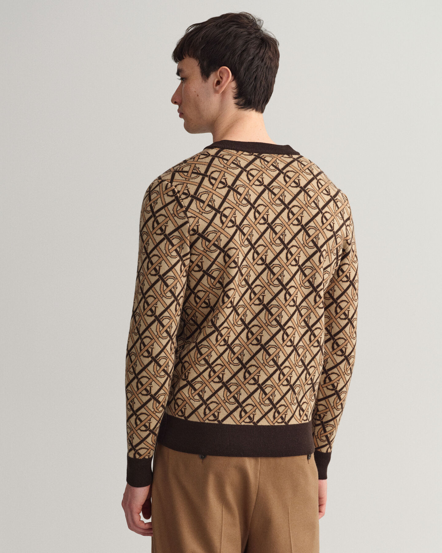 Monogram Merino V-Neck Sweater