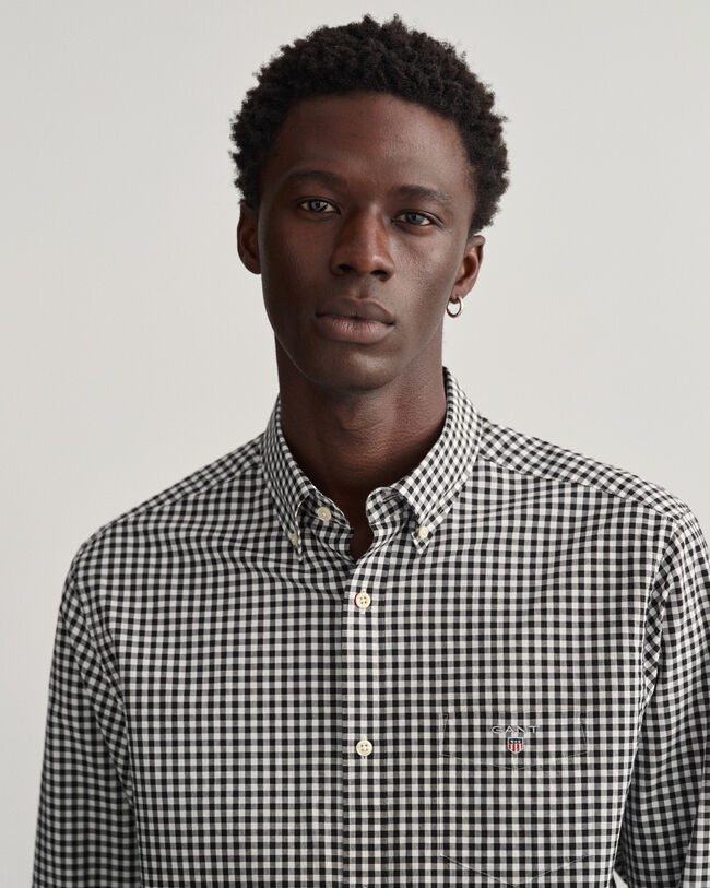 Regular Fit Gingham Broadcloth Shirt
