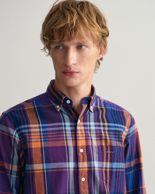 Regular Fit Colorful Madras Shirt