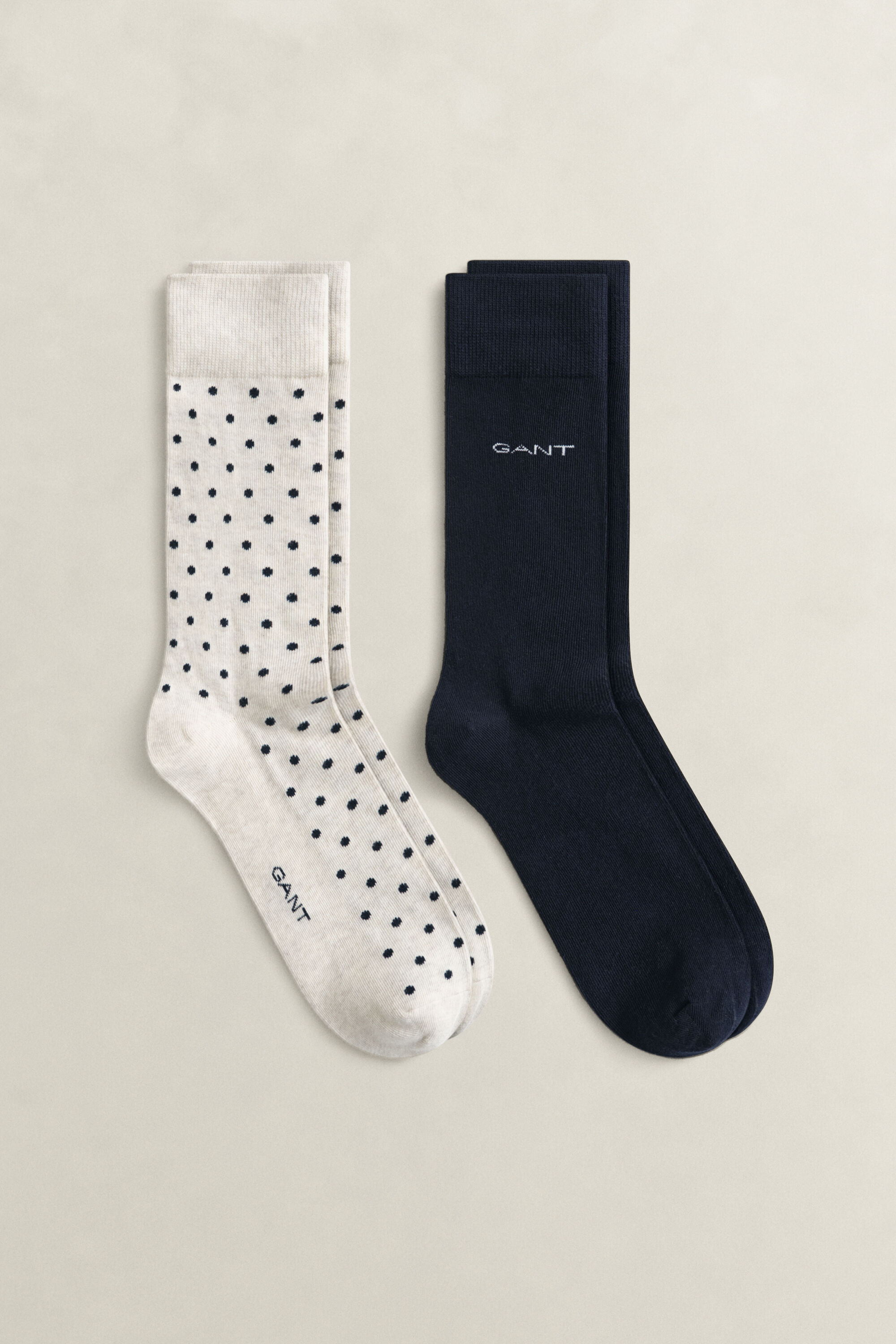 2-Pack Dot & Solid Socks