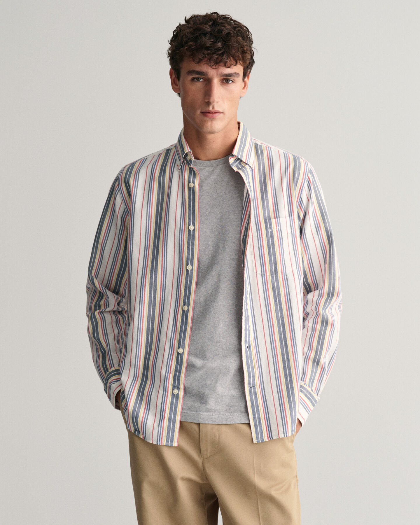 Regular Fit Striped Archive Oxford Shirt 