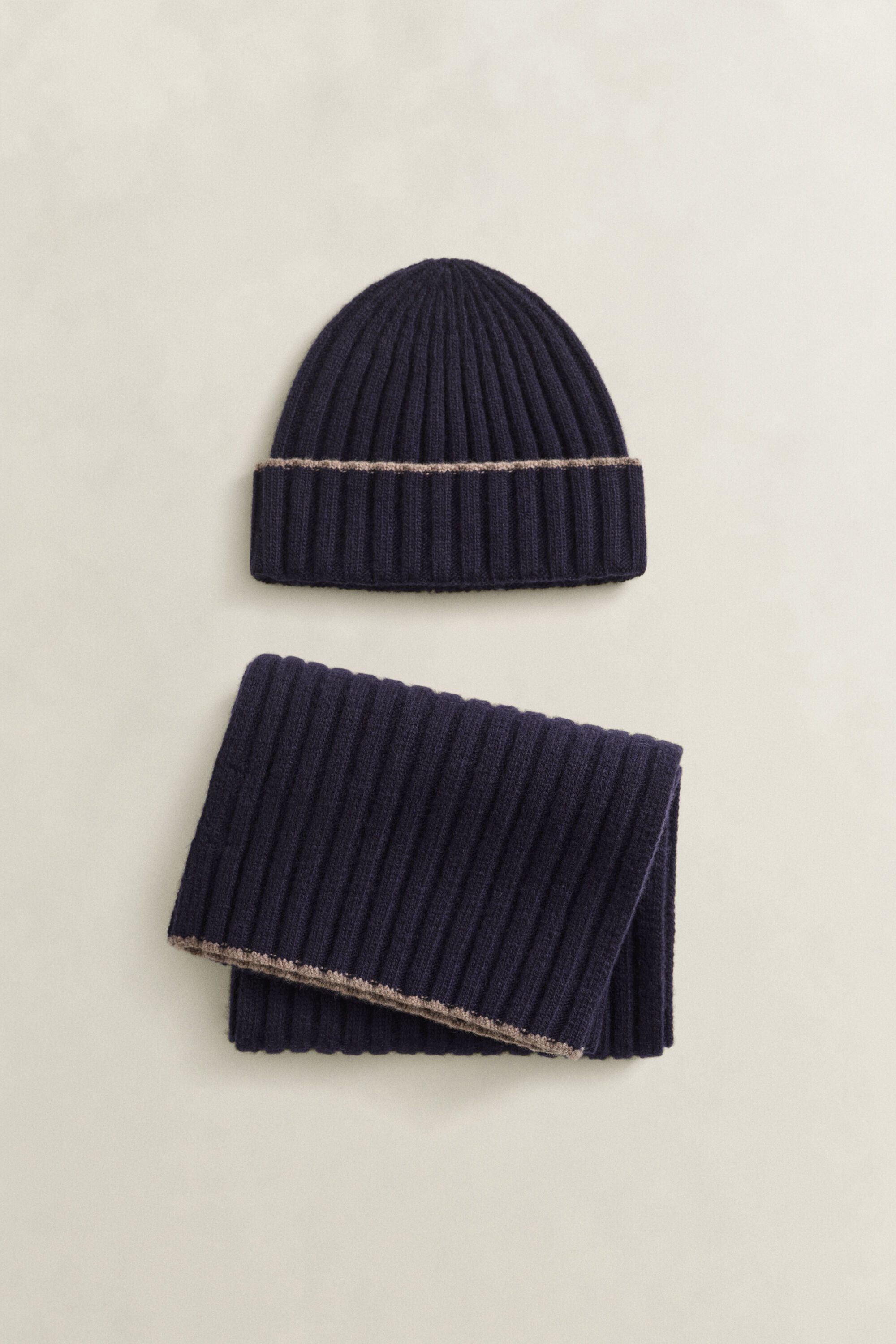 Tipped Scarf & Beanie Gift Set