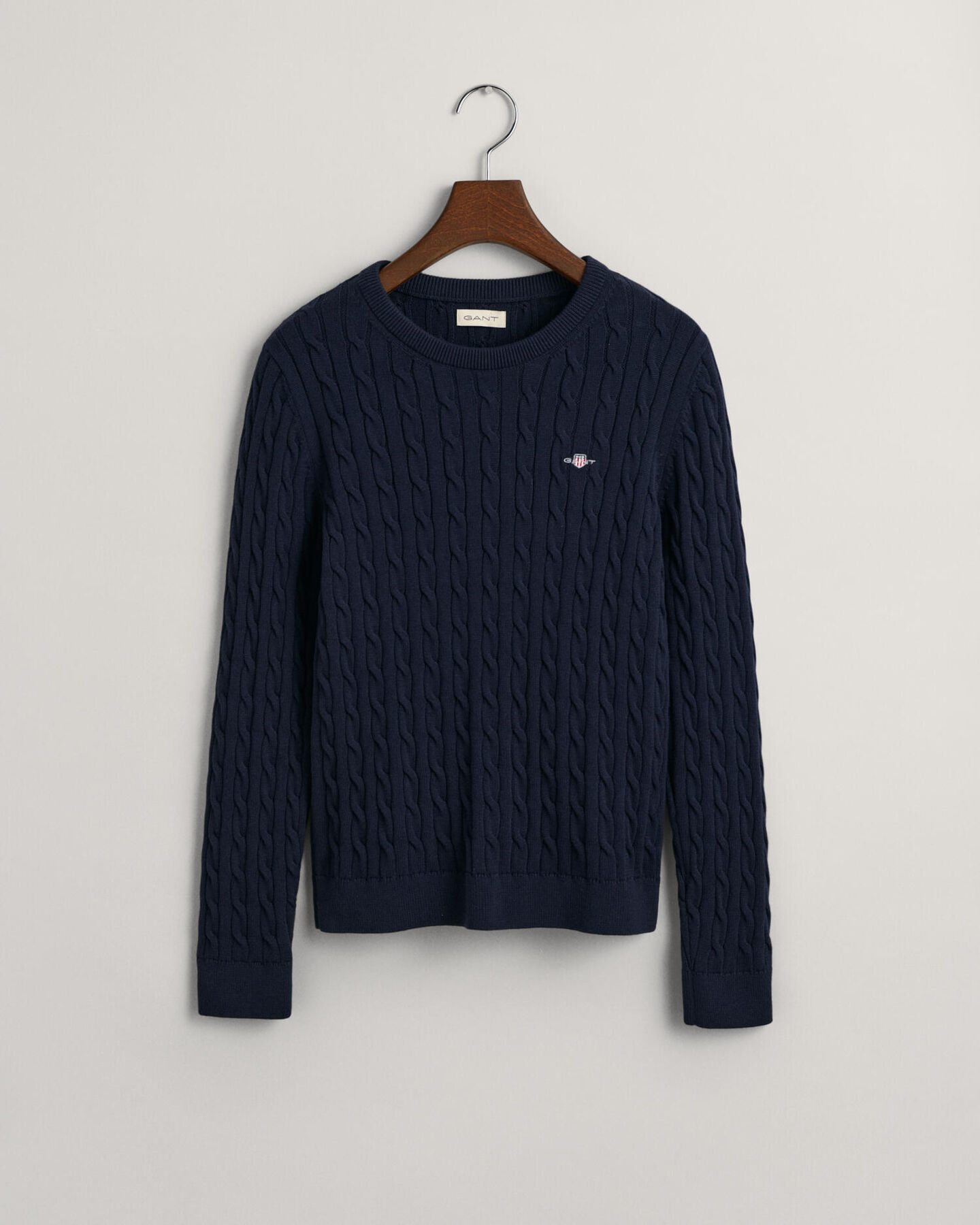 Teen Girls Shield Cotton Cable Knit Sweater