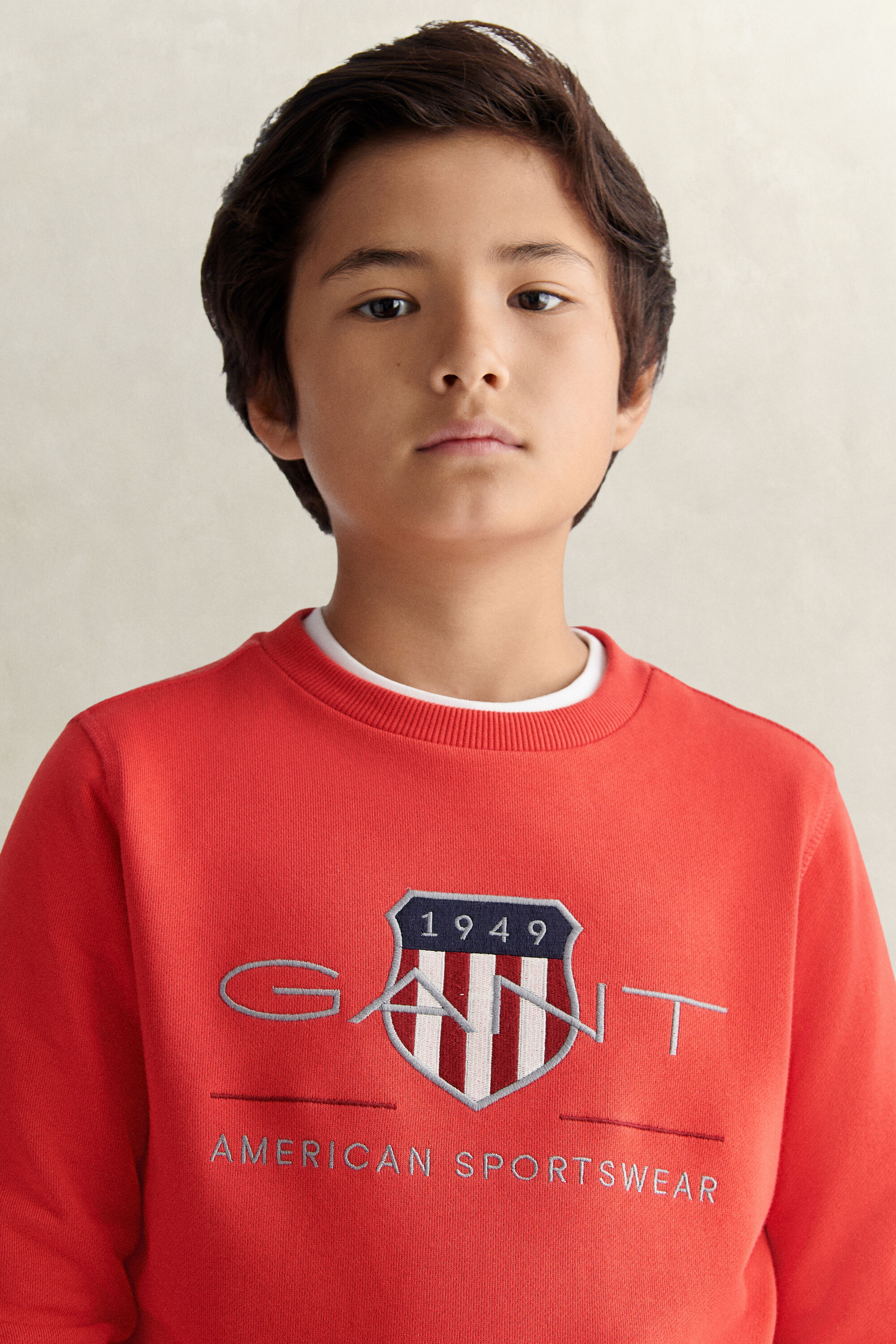 Teens Archive Shield Sweatshirt — ROSE RED