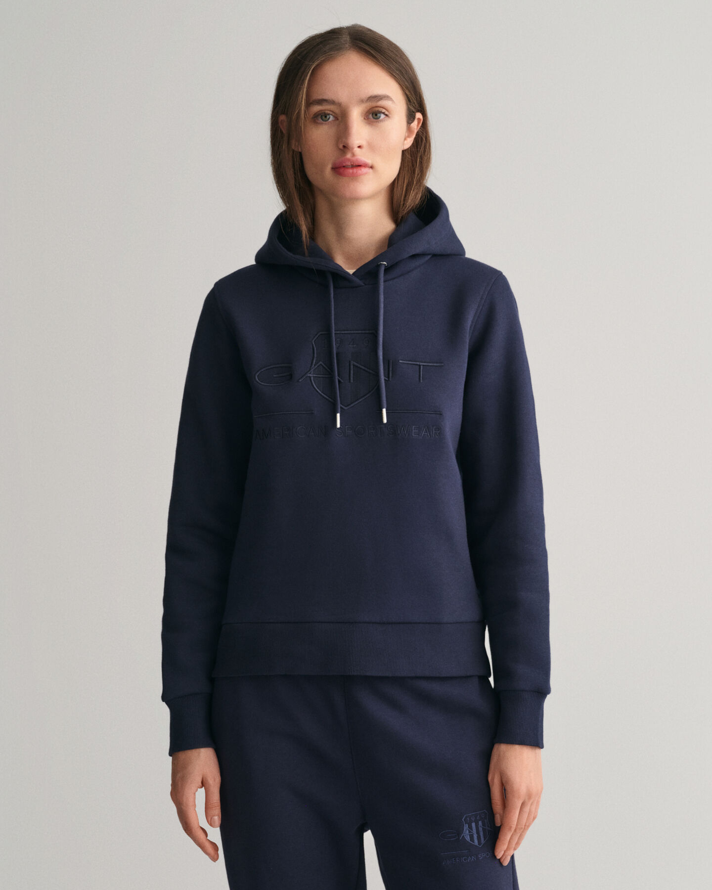 Tonal Archive Shield Hoodie - GANT