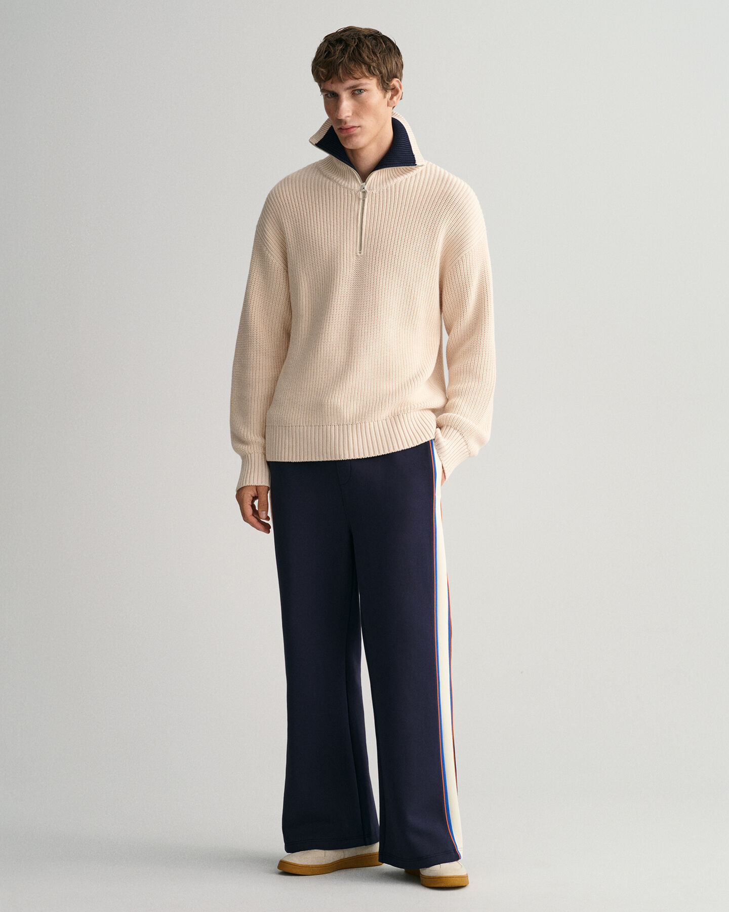 Rib Half-Zip Sweater