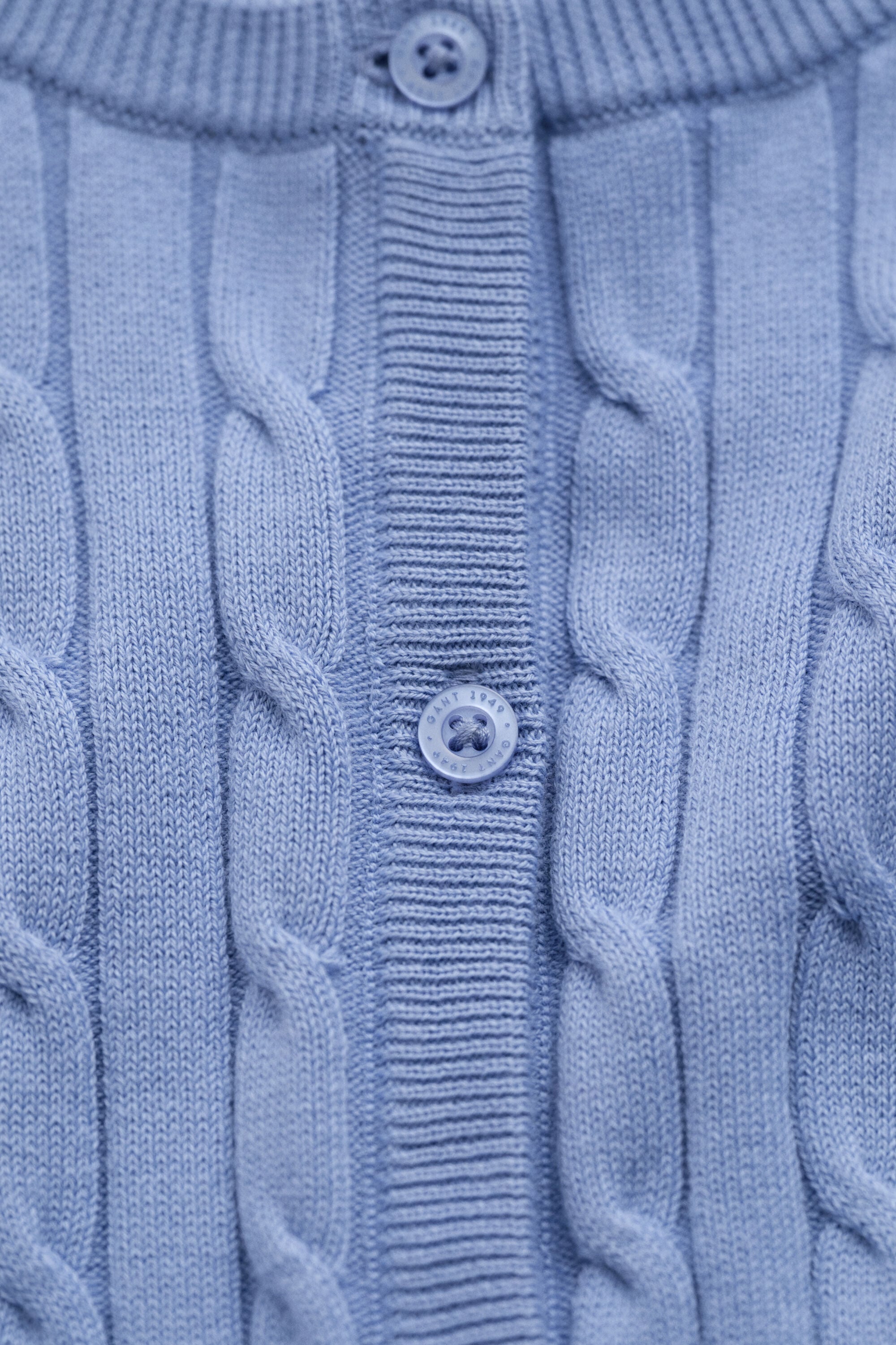 Stretch Cotton Cable Knit Cardigan
