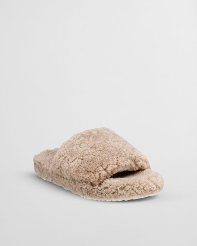 Pantolfi Open-Toe Wool Slippers