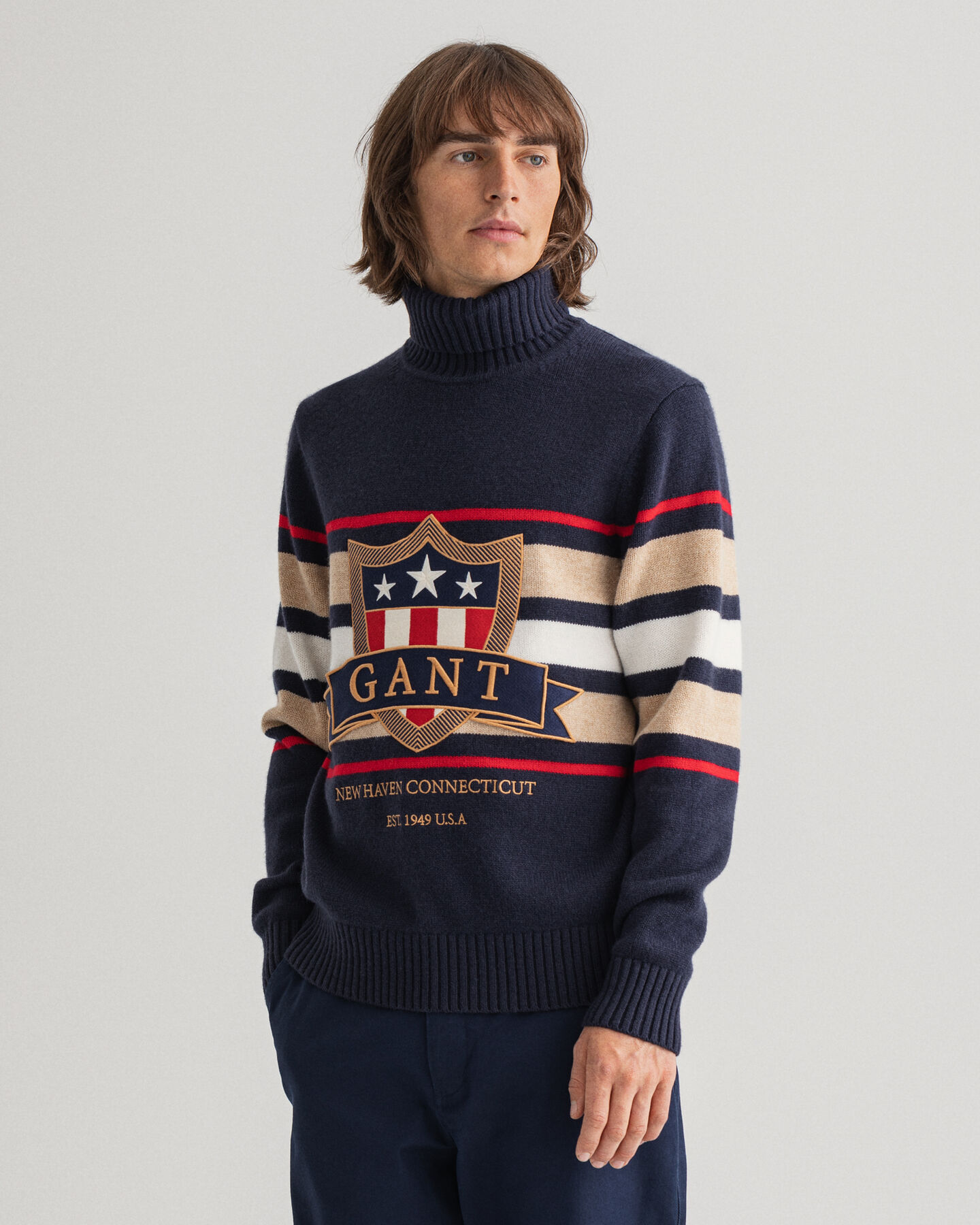 Banner Shield Turtleneck