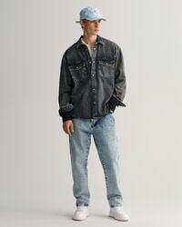 Oversized Heavy Washed Denim Shirt
