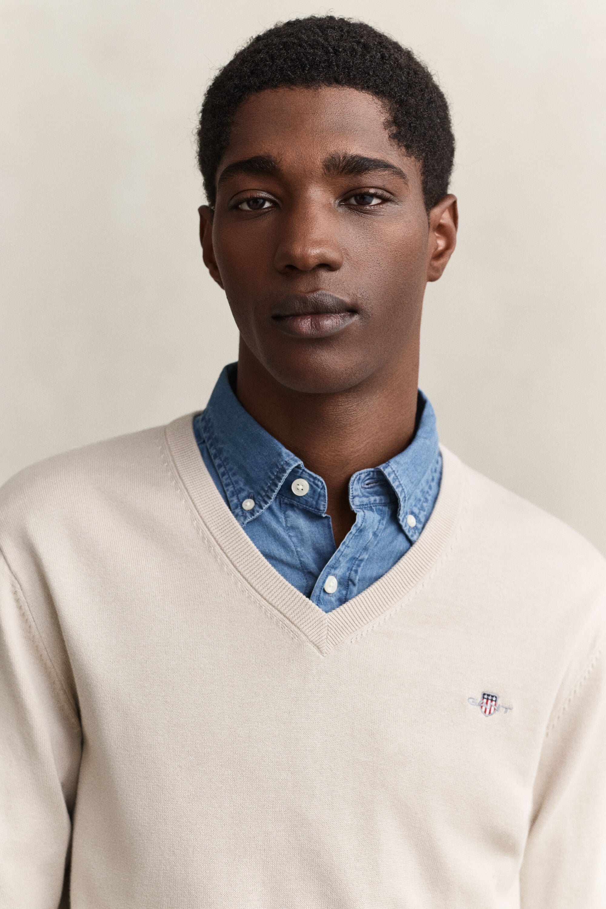 Classic Cotton V-Neck Sweater