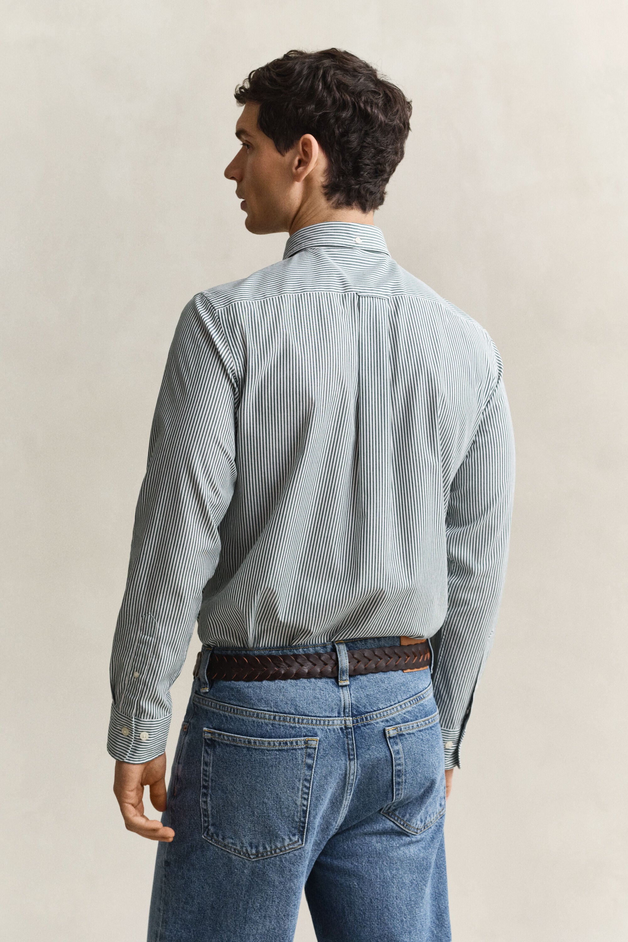 Banker Stripe Classic Poplin Shirt