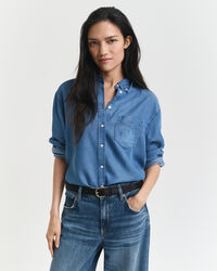 Relaxed Fit Indigo Shirt