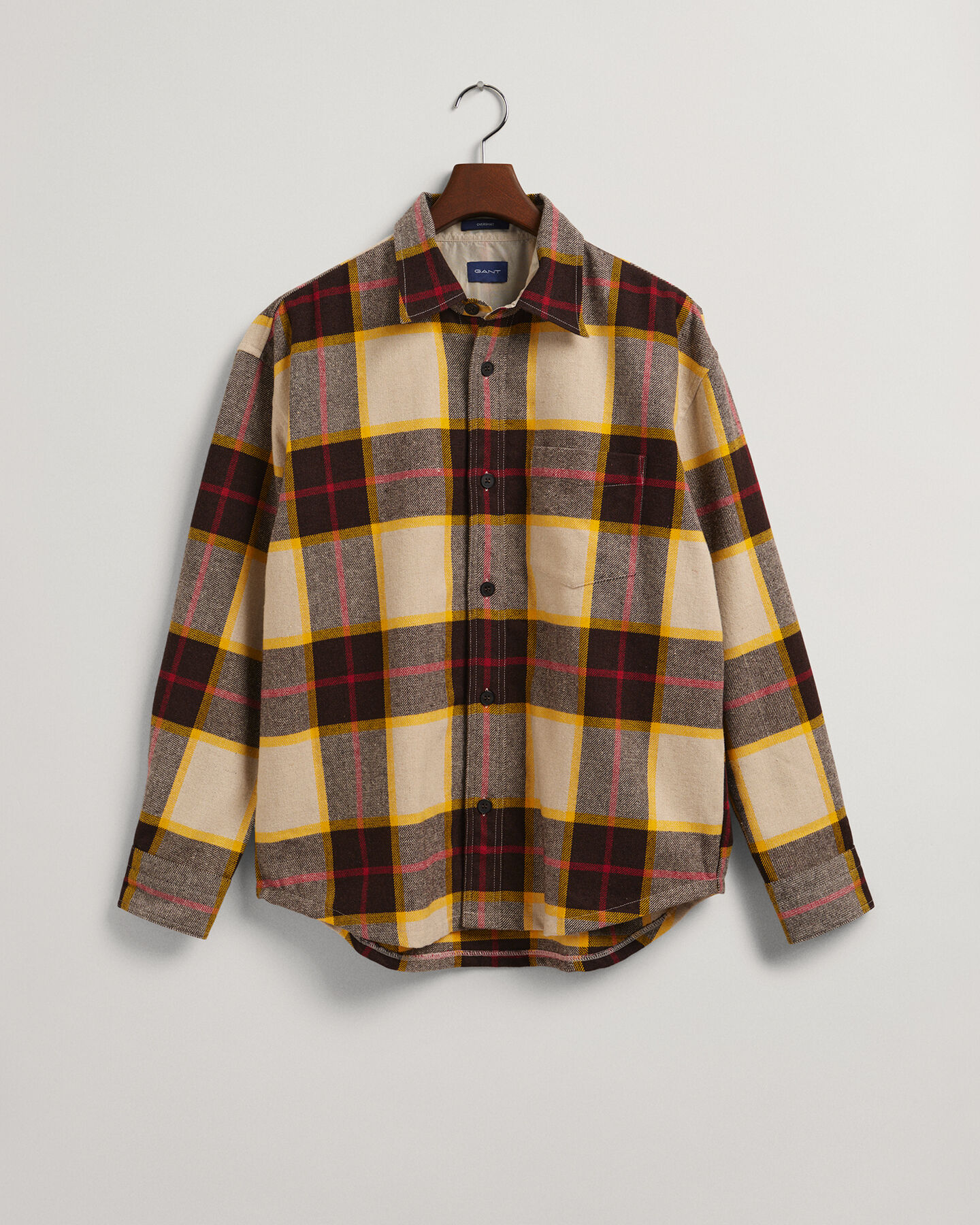 Plaid Wool Overshirt