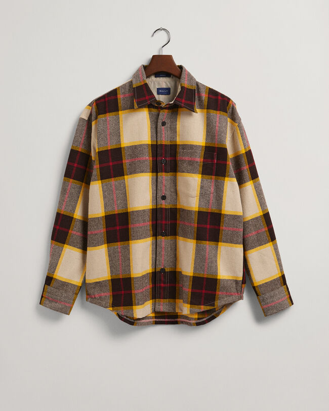 Plaid Wool Overshirt