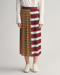 Striped Pleated Skirt