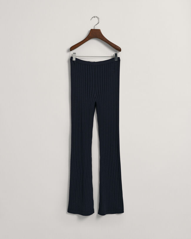 Teen Girls Ribbed Wide Leg Pants