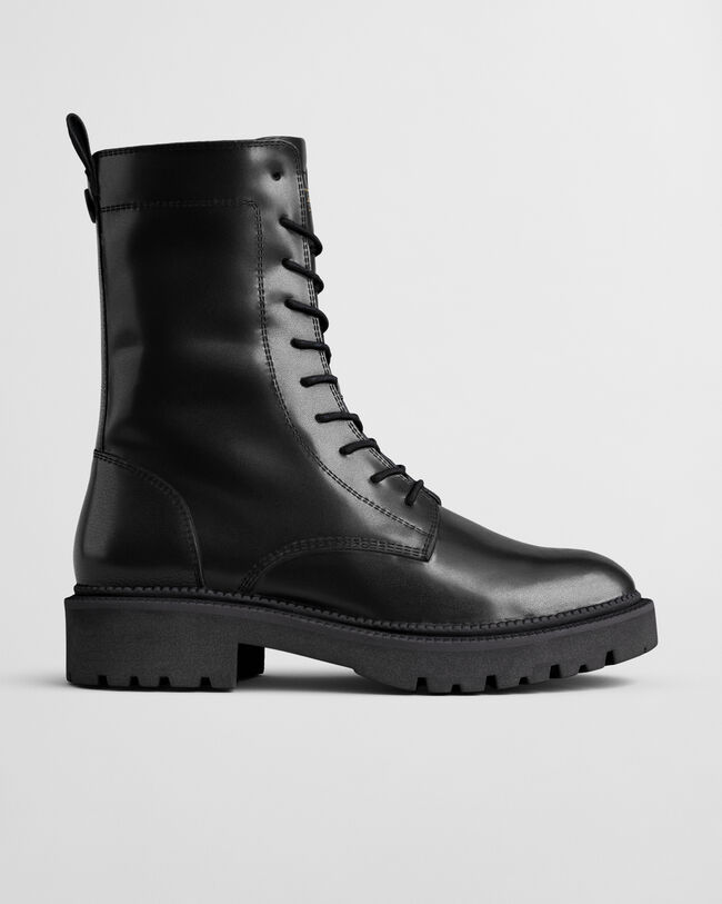 Keliin Lace-Up Leather Boots