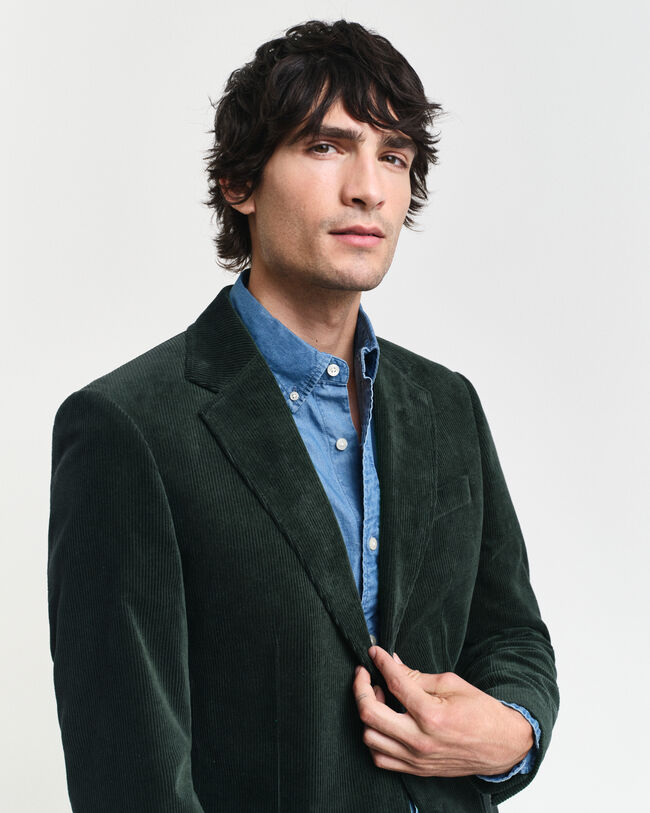Slim Fit Corduroy Suit Jacket