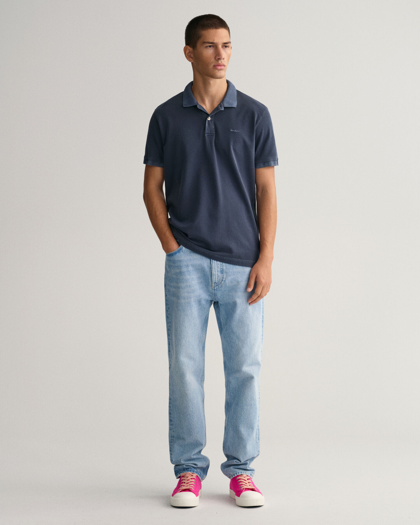 Sunfaded Piqué Polo Shirt