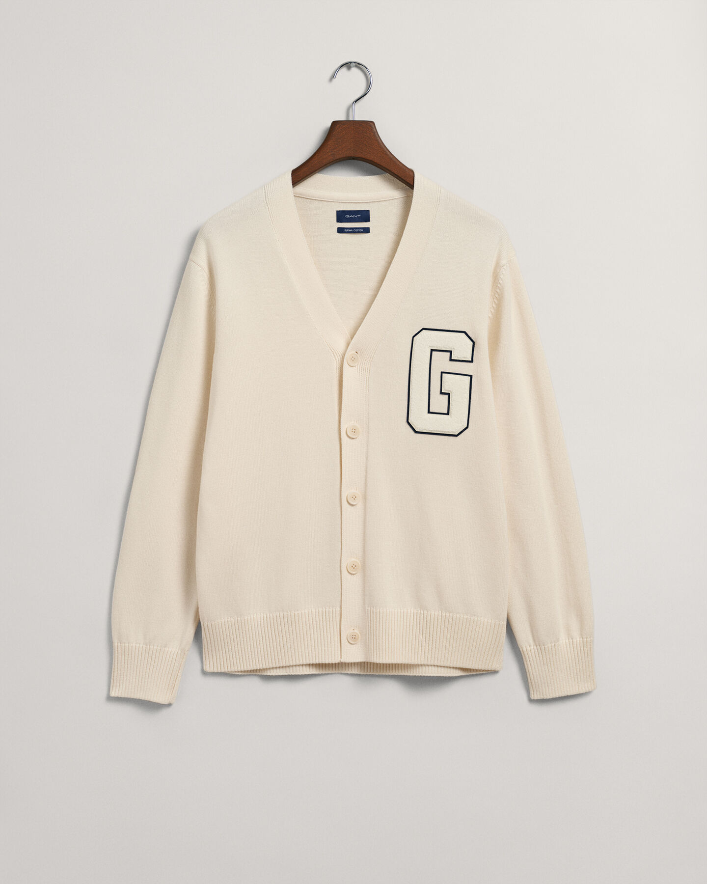 Supima Cotton Letterman Cardigan