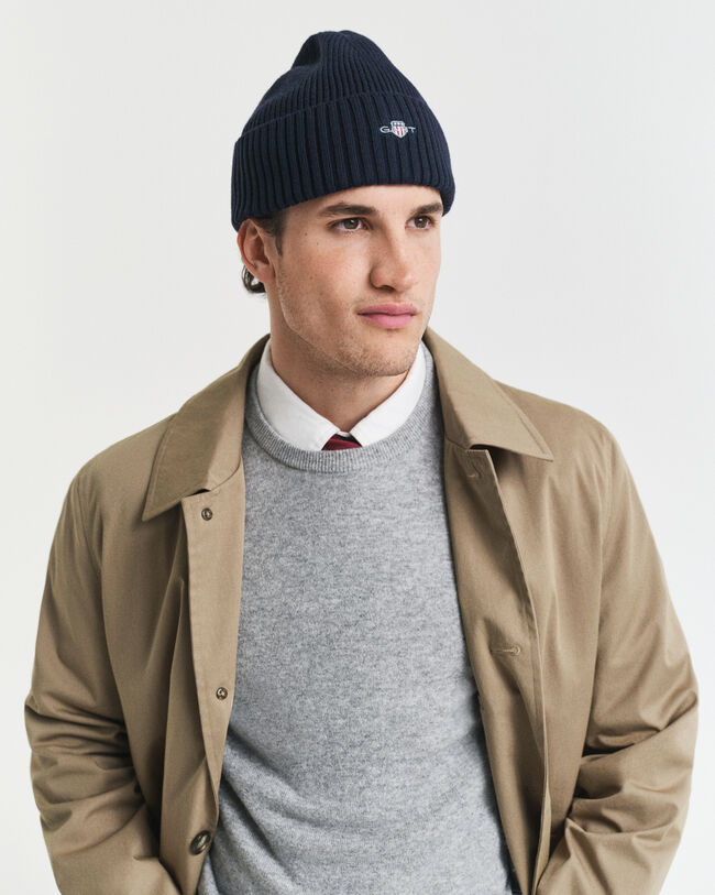 Cotton Blend Logo Beanie