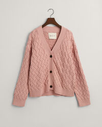 Textured Cotton Cardigan