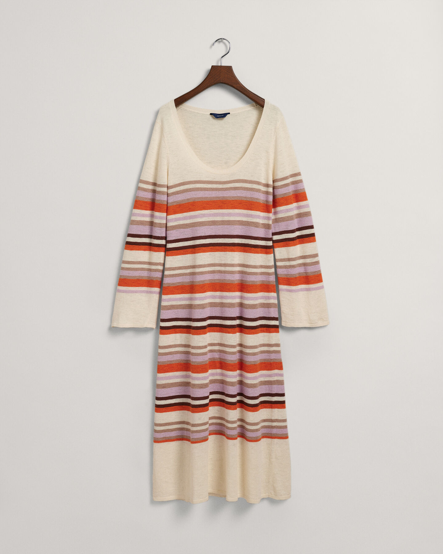 Multi Stripe Crew Neck Dress